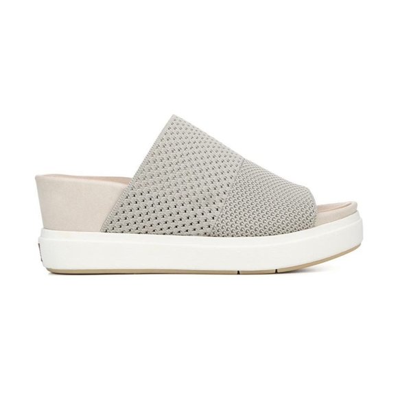 SOLD Dr. Scholl's Womens Grey Sonia Mesh Fabric Slip On Platform Sandals - Picture 9 of 15